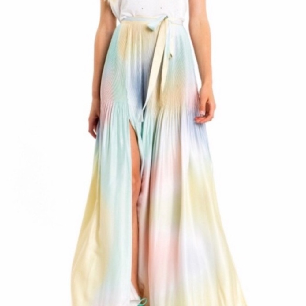 🎉HP🎉Wildfox Encore Rainbow Wrap Maxi Skirt